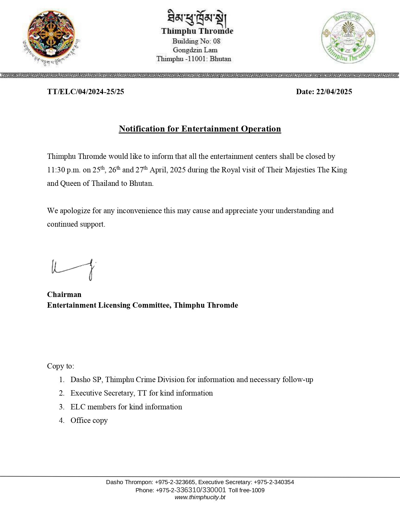 notice